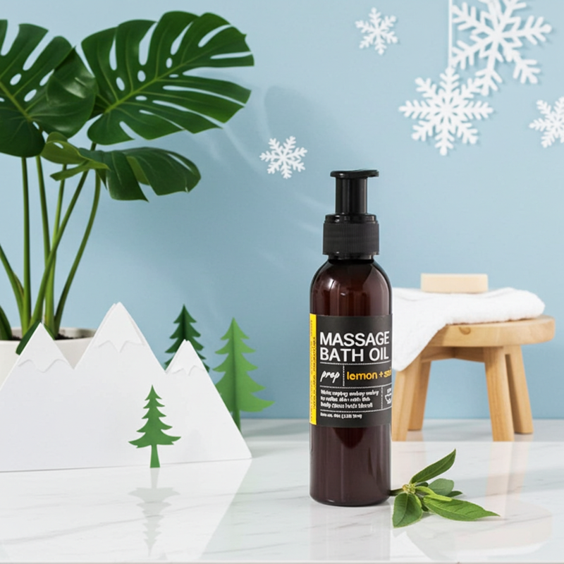 Load image into Gallery viewer, Lemon + Sage +Lavender Massage Bath Oil

